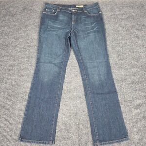 Stamp 10 Womens Size 12 Dark Wash Straight Leg Stretch‎ Denim Jeans 261029